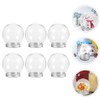 MAGICLULU 6pcs DIY Snow Globe Water Globe Clear Plastic Snow