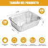 Paquete de 110 Charolas de Aluminio, Charolas para Hornear con