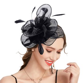 Orgoue Fascinators for Women, Kentucky Derby Hats for Women Tea Party Hat for Women for Cocktail Church Wedding