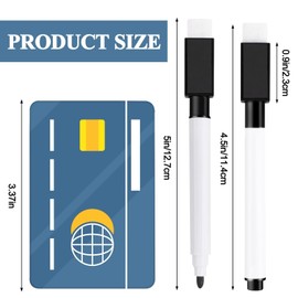 RETON Rewritable Magnetic Dry Wipe White Board Markers Pens With Eraser Cap (100 Pc...