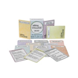 Talking College Conversation Card Deck - Educational, Health & Safety Cards w/Multiple Dialogue Prompts for Academics, Self Care, Relationships and Family Expectations - 110 Cards, English Edition