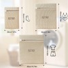 Pack of 6 Premium Cotton Laundry Bags with Zip Without