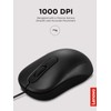 Lenovo 100 Wired USB Computer Mouse for PC, Laptop, Computer