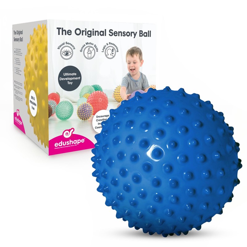 Edushape Sensory Ball for Baby - 7” Solid Primary Color
