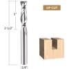 SpeTool 5 Pcs Spiral Router Bits UpCut 1/4 inch Cutting