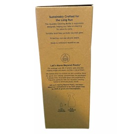 Grove Co Reusable Cleaning Glass Spray Bottle White Silicone Sleeve