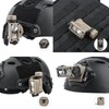 NOBUHIRO Tactical Helmet Light with 4 Accessories, Strobe/Constant Red/Blue/White/IR Lights