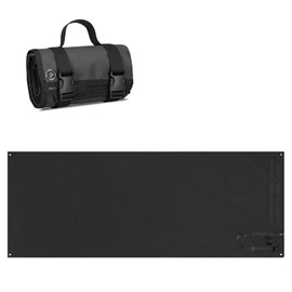 Outdoor Camping Tactical Training Shooting Mat Anti Slip Pad, Waterproof and Moisture-Proof Folding Mat Picnic Blanket Portable with Carry Strap (Black)