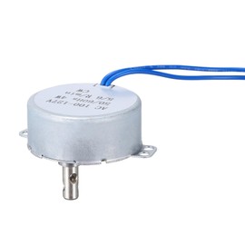 MECCANIXITY TYC-50 Small Synchronous Motor 100-127V AC 5-6RPM Shaft Rotation CW 4W Gear Motor, 4kgf.cm Reduction Ratio for Electric Fireplace