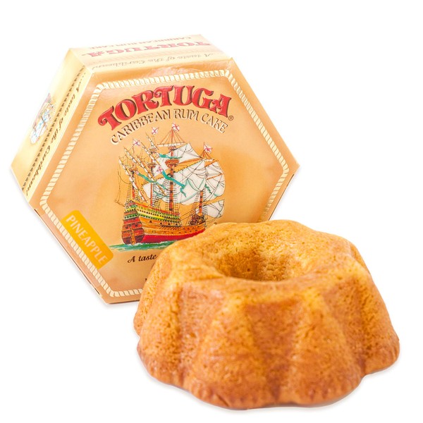 TORTUGA Caribbean Pineapple Rum Cake - 32 oz Rum Cake - The Perfect Premium Gourmet Gift for Gift Baskets, Parties, Holidays, and Birthdays - Great Cakes for Delivery