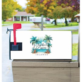 Turks and Caicos Islands Design C Souvenir Magnetic Mailbox Cover