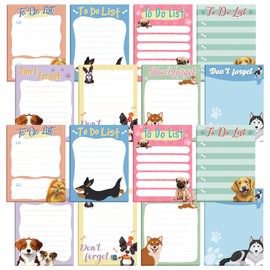 PerKoop 16 Pieces Dog Notepad Small Sticky to Do Notes Dog Funny Cute PET Note Pads Puppy Lover Gifts Dog to Do List Notebook Self Stick Note Pads for Dogs Farm Lover,3 x 4 Inch 480 Sheets