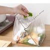 Garbage Bag Stand for Kitchen, Kitchen, Desk, Foldable, Tabletop, Stainless