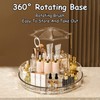 Taoluwin 360° Rotating Makeup Organiser, 10-Compartment Makeup Storage Drawer Case