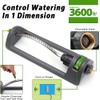 18-Hole Brass Nozzle Oscillating Lawn Sprinkler for Large Yards