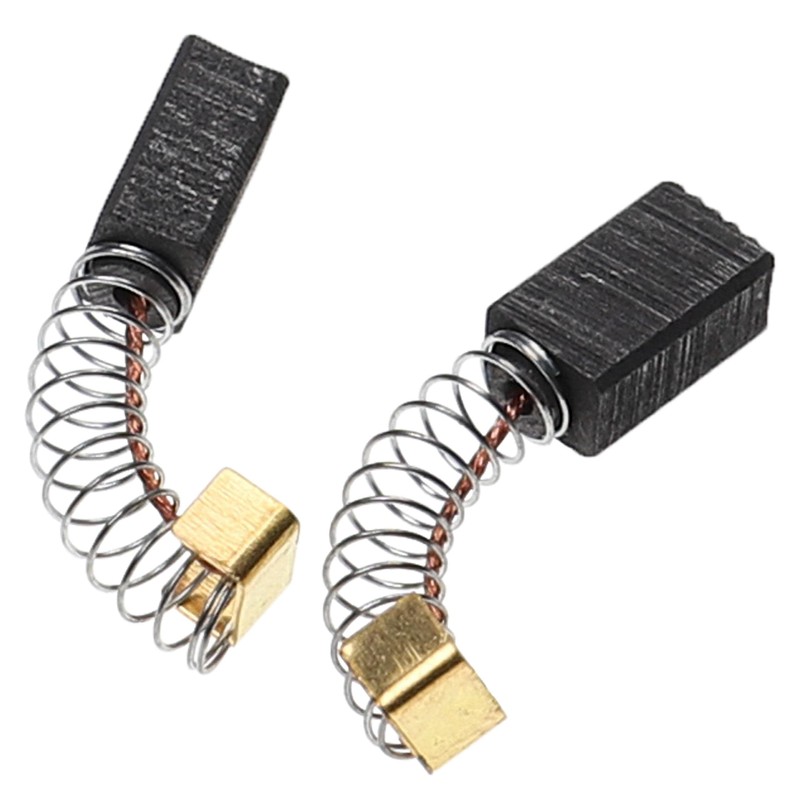 vhbw 2 x Carbon Brushes Motor Carbon Abrasive Carbon 6