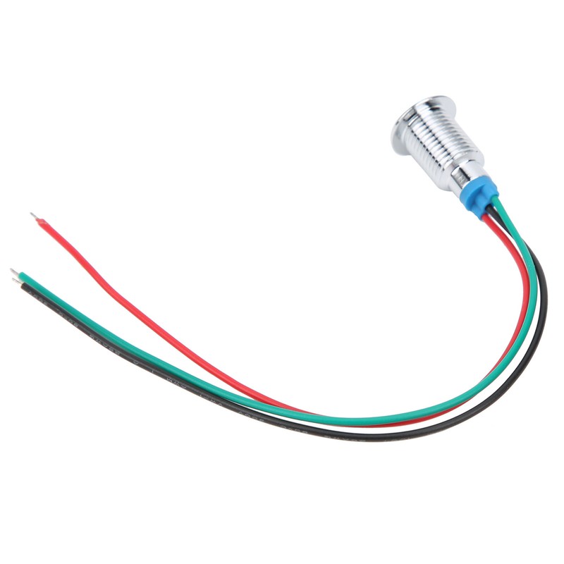 4 Sets PreWired Round LEDs Waterproof 2Color Indicator Light Common