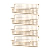 AURIKAR Spice Rack, 4-Pack Seasoning Organizer Wall Mounted for Kitchen