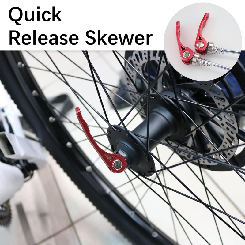 ZCYKJ Wheel Hub Front and Rear Skewers Quick Release Clip