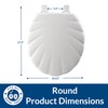 Mayfair Sculptured Shell Toilet Seat, Easy Clean Hinges with Durable