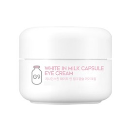 G9SKIN White In Milk Capsule Eye Cream 30g / 1.05 oz – Lightweight Daily Eye Care Cream for Dark circles and Tired-Looking Under Eye Area, Korean Milk Skincare