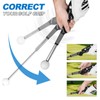 5-in-1 Retractable Golf Swing Training Aid, Indoor & Outdoor Practice