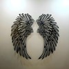 1 Pair Angel Wings Metal Mural Wall Sculpture Decor for