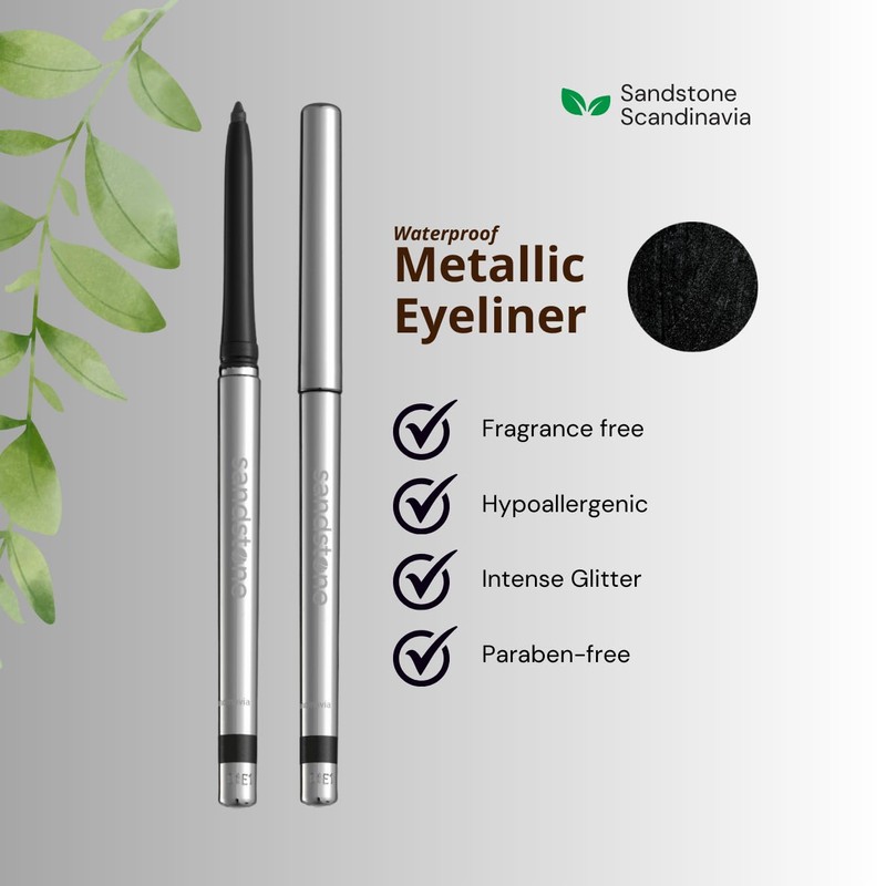 Allergy-Friendly Eyeliner Pencil - Clean & Nordic - Sandstone Metallic