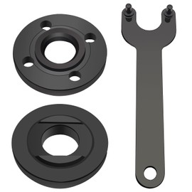 3 Pcs Angle Grinder Nut Angle Grinder Wrench Kit, 5/8-11 Flange Metal Lock Nut, Angles Grinders Replacement Parts, Compatible with Makita Metabo Dewalt Ryobi Decker 193465-4, 4.5" 5" Grinder Parts