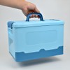 Beaupretty Plastic Storage Box Folding Carry Box Tool Organizer Portable