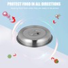 Stainless Steel Steak Serving Cover 2pcs Metal Steam Basting Cover
