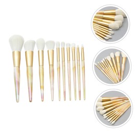 Ipetboom 10 Pcs Makeup Brush Foundation Brush Concealer Make up Kit Brush Kits for Foundation Cleaning Tool Eye Shadows Brush Blush Brush Cosmetic The Brush Fiber Wool Eyes