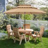 ABCCANOPY 11Ft 3 Tiers Market Umbrella, Outdoor Table Umbrella for