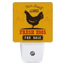 Jopowide Retro Farm Rooster Night Light Plug in Wall Lamp Smart Dusk to Dawn Sensor for Home Decorative, Kids Room Bedroom Bathroom Kitchen Hallway Gifts