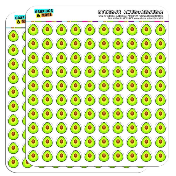 Avocado 1/2" (0.5") Planner Calendar Scrapbooking Crafting Stickers - Opaque