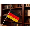 LUSEOAN 20 Pack Small Mini Germany Flag on Wooden Stick