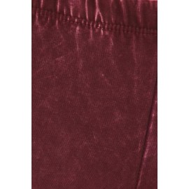 Chatoyant Mineral Washed Crop Flare Burgundy Medium