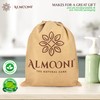 Almooni Natural Loofah Exfoliating Body Scrubber, Made with Natural Egyptian