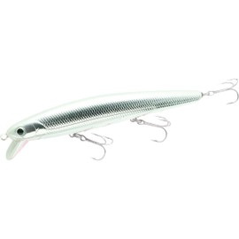 LUCKY CRAFT SW FlashMinnow 110, 681 Chrome Cherry, Saltwater Fishing Lures, Jerkbait Surf Fishing Gear, Halibut and Bass Lures, Suspending Topwater Lure