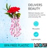 MODGY Expandable Flower Vase Plastic Decorative Modern Vases for Flowers