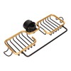 Faucet Storage Shelf Aluminum Plastic Two Containers with Towel Rod