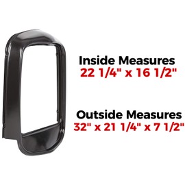 ECOTRIC Steel Grille Shell Compatible with 1932 FORD Model BB B 18 Hi-Boy Rat Rod Hot Rod Street Rod (Without Crank Hole or radiator cap/fill hole) New Rodder-Style Smooth style