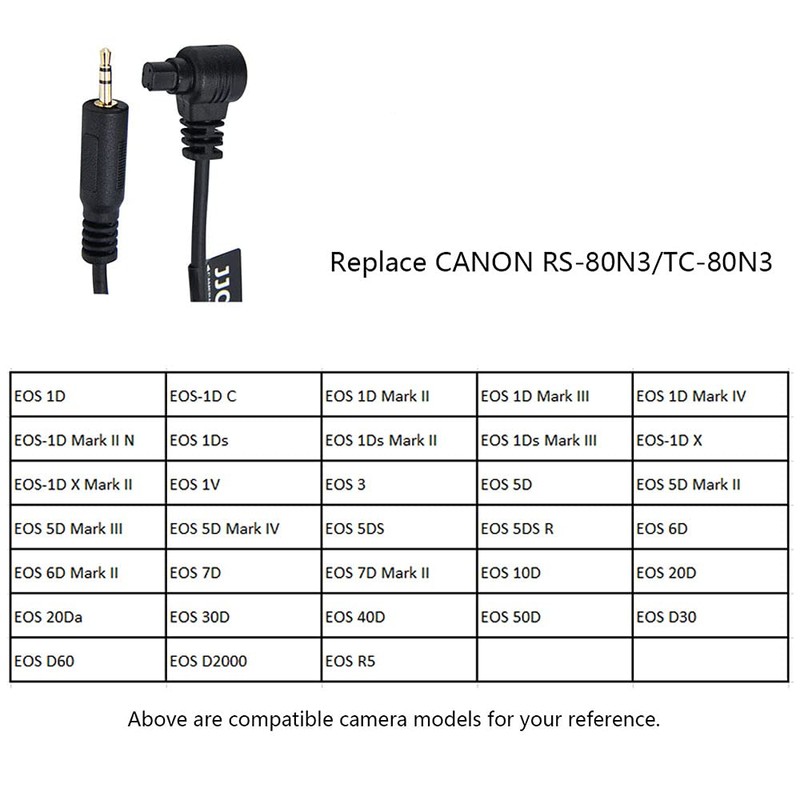 UR-232A DSLR Camera Wired Shutter Release Cable Remote Control for