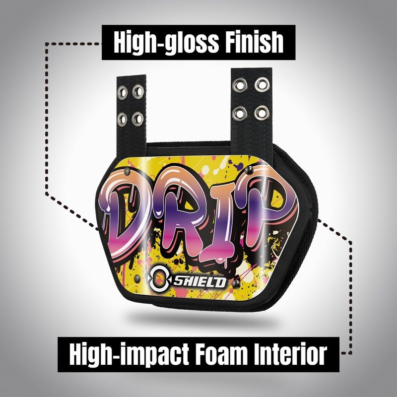 O Shield DRIP Football Back Plate, Lower Back Pads for