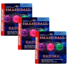 Sport Design Replacement Beach Balls for Beachball Smashball Kadima Watercolors, Set of 9