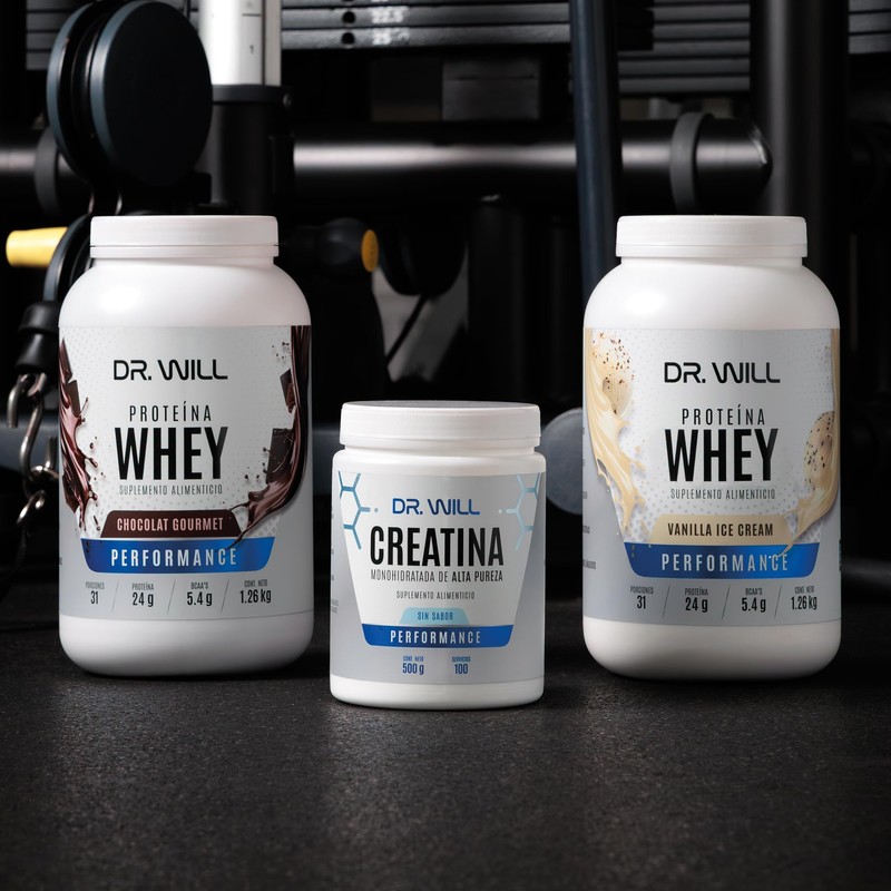 Dr Will Creatina Monohidratada, Suplemento Alimenticio sin Sabor, 500g, 100