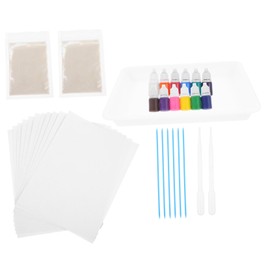 TEHAUX 1set Water Marbling Dropping Bottle Watercolor Pigment Kit Vibrant Colors for Boys and Girls Art Projects for Home and Kindergarten Use Creative Handiwork Coloring Material