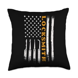 Lock Pick Tools - Lock Picking - Lock Picker - Locksmith Throw Pillow