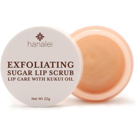 Hanalei Sugar Lip Scrub – Vegan, Cruelty-Free Exfoliator with Hawaiian Cane Sugar, Kukui Oil & Shea Butter. Gently buffs, smooths & rejuvenates lips.