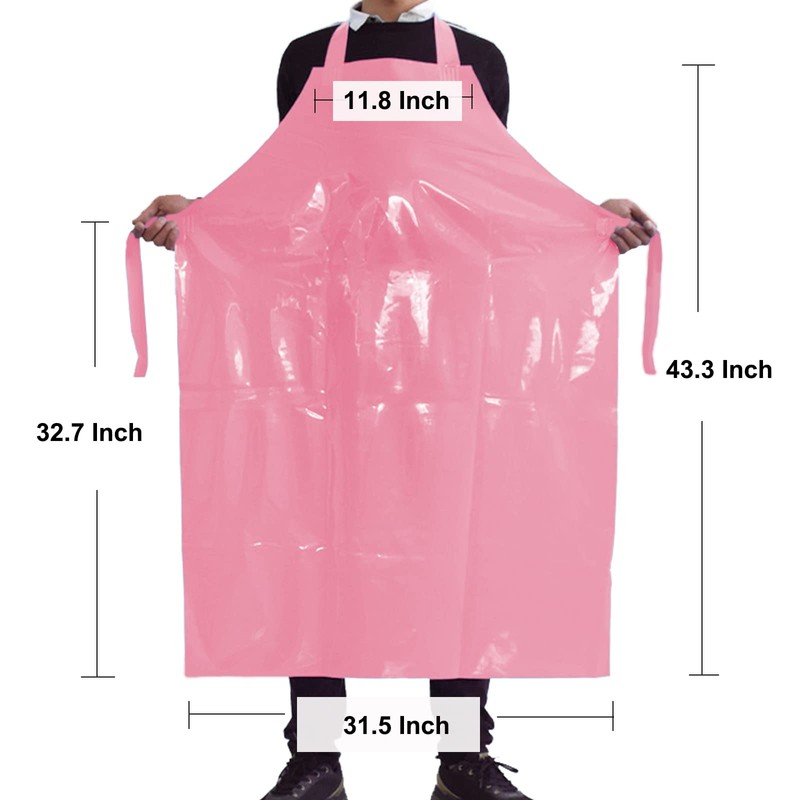 ELEBOX Waterproof Oil Proof Bib Apron Utility Apron Chemical Resistant